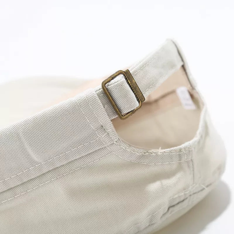 Classic Metal Buckle Detail Cap