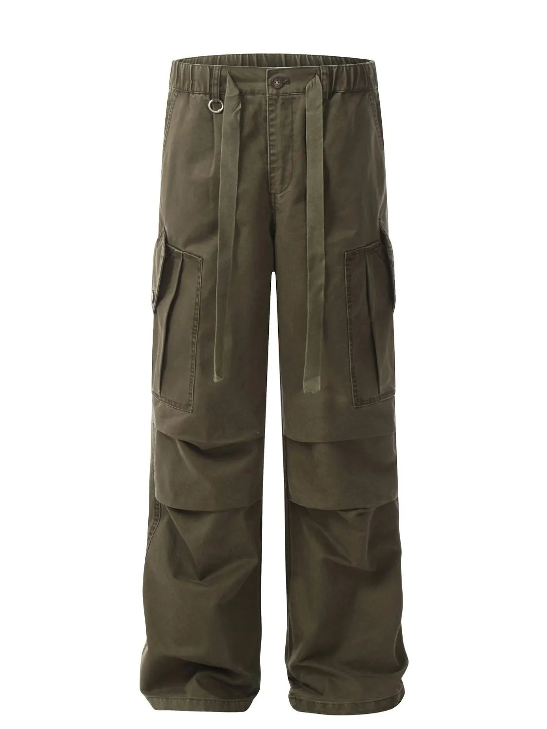 Men's Drawstring Loose Fit Cargo Pants
