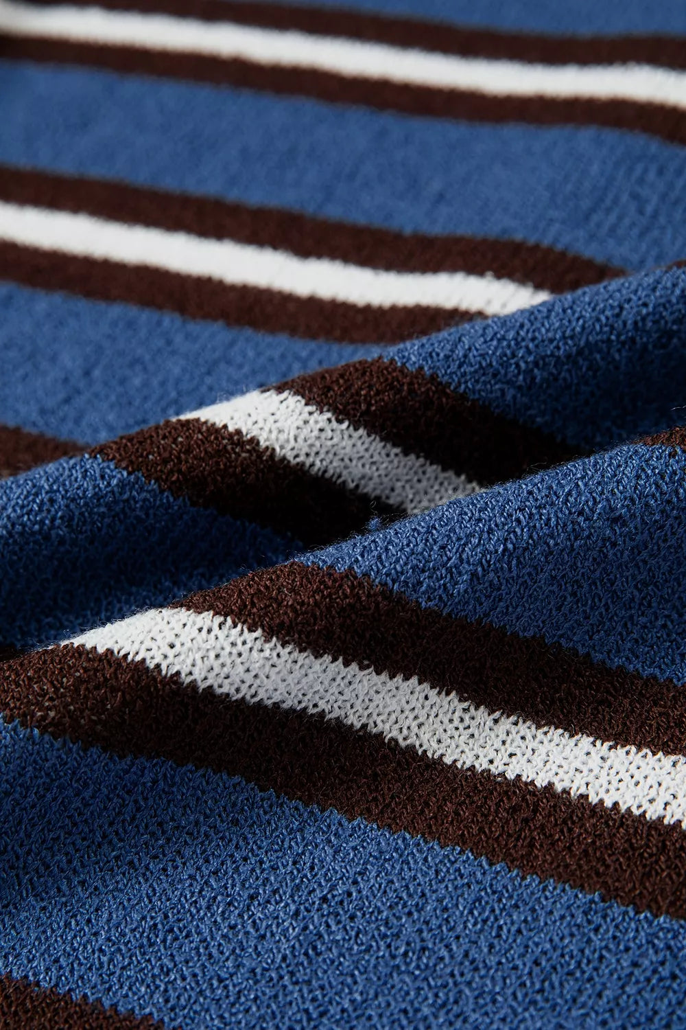 Stripe Striped Drop Shoulder Button Cardigan