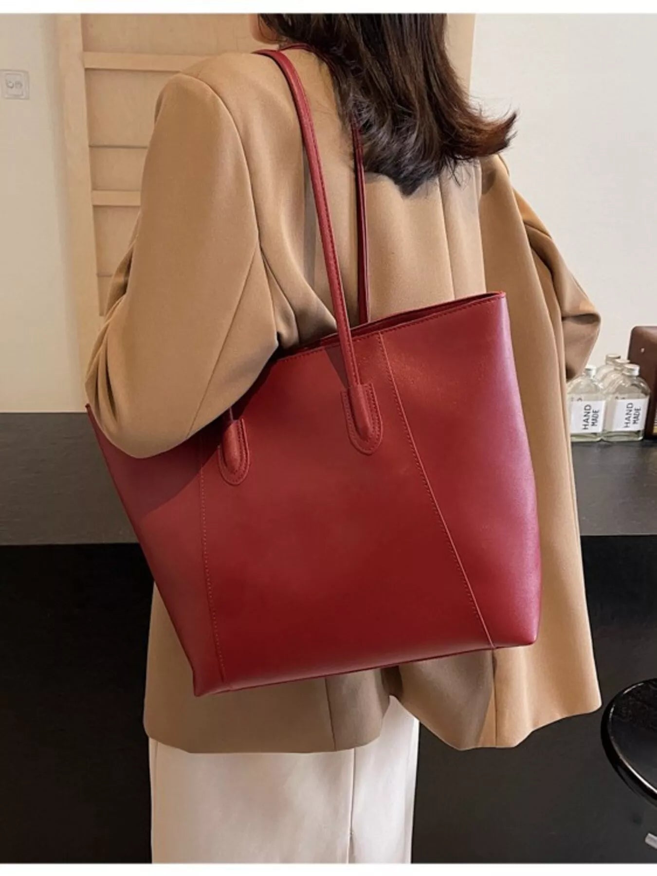 PU Leather Tote Bag