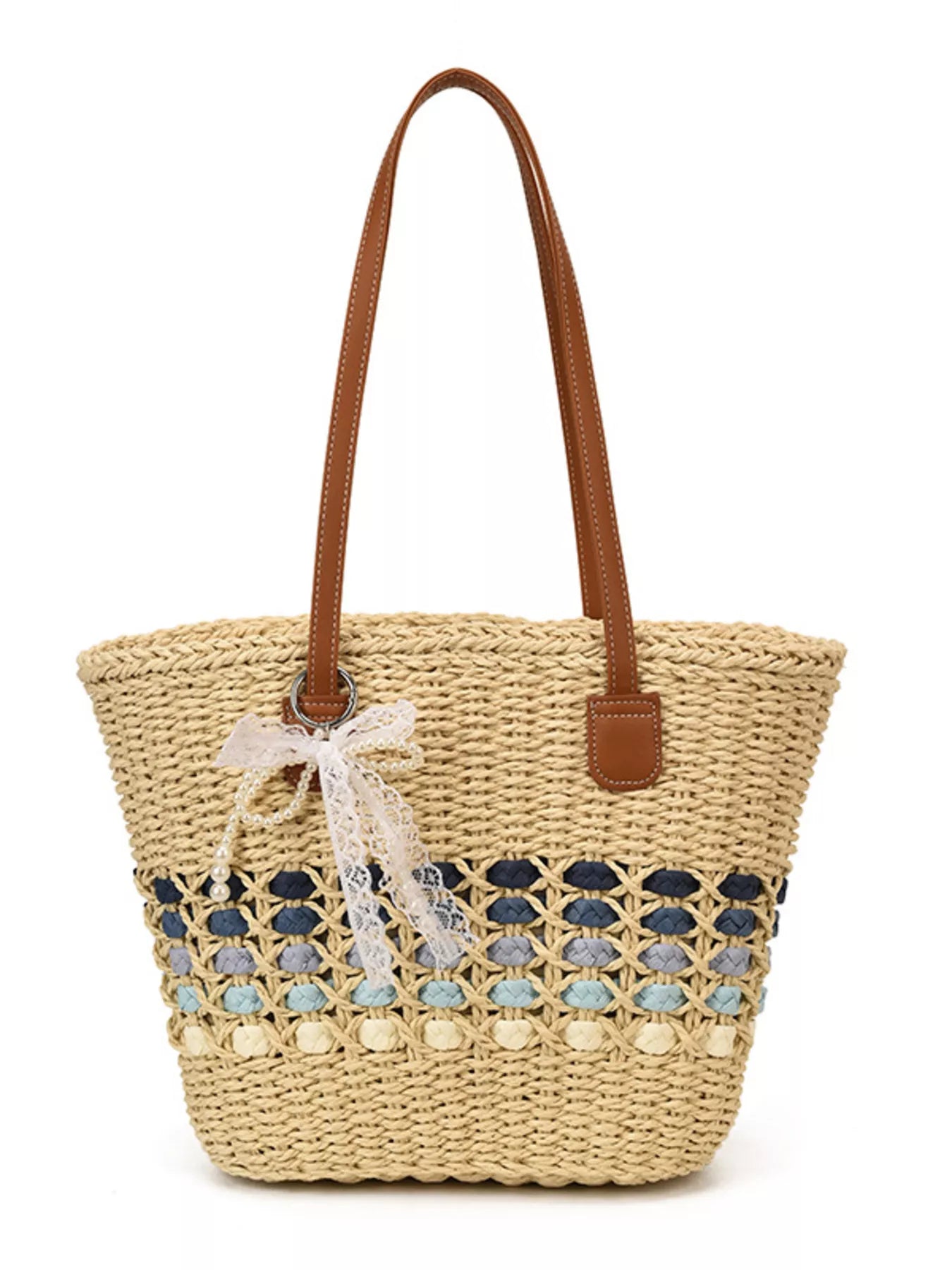 Woven Straw Shoulder Bag