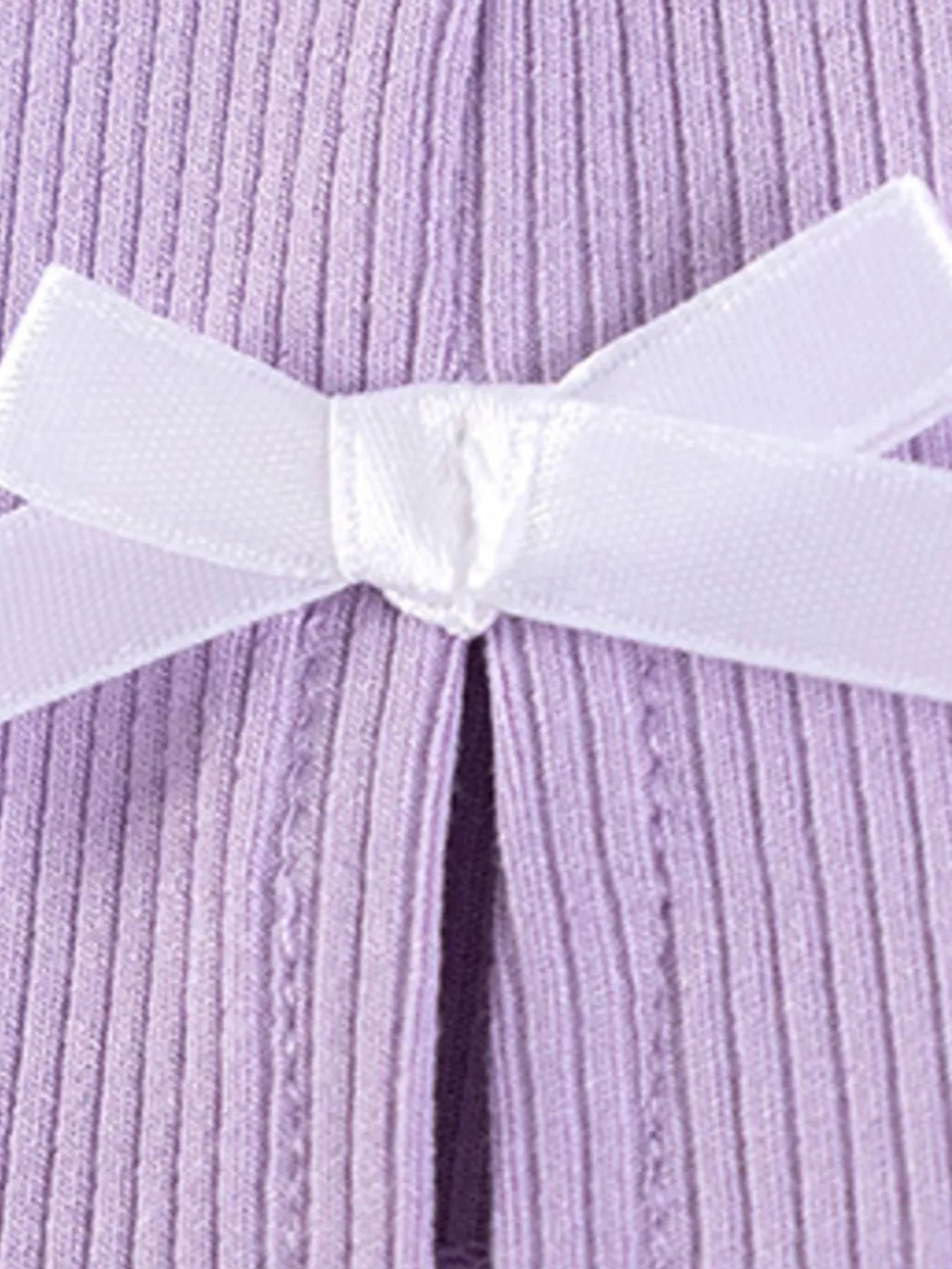 Children's Striped Ruffle Collar Top and Bow Flare Pants Set