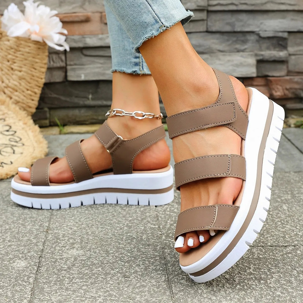 Open Toe Platform Sandals