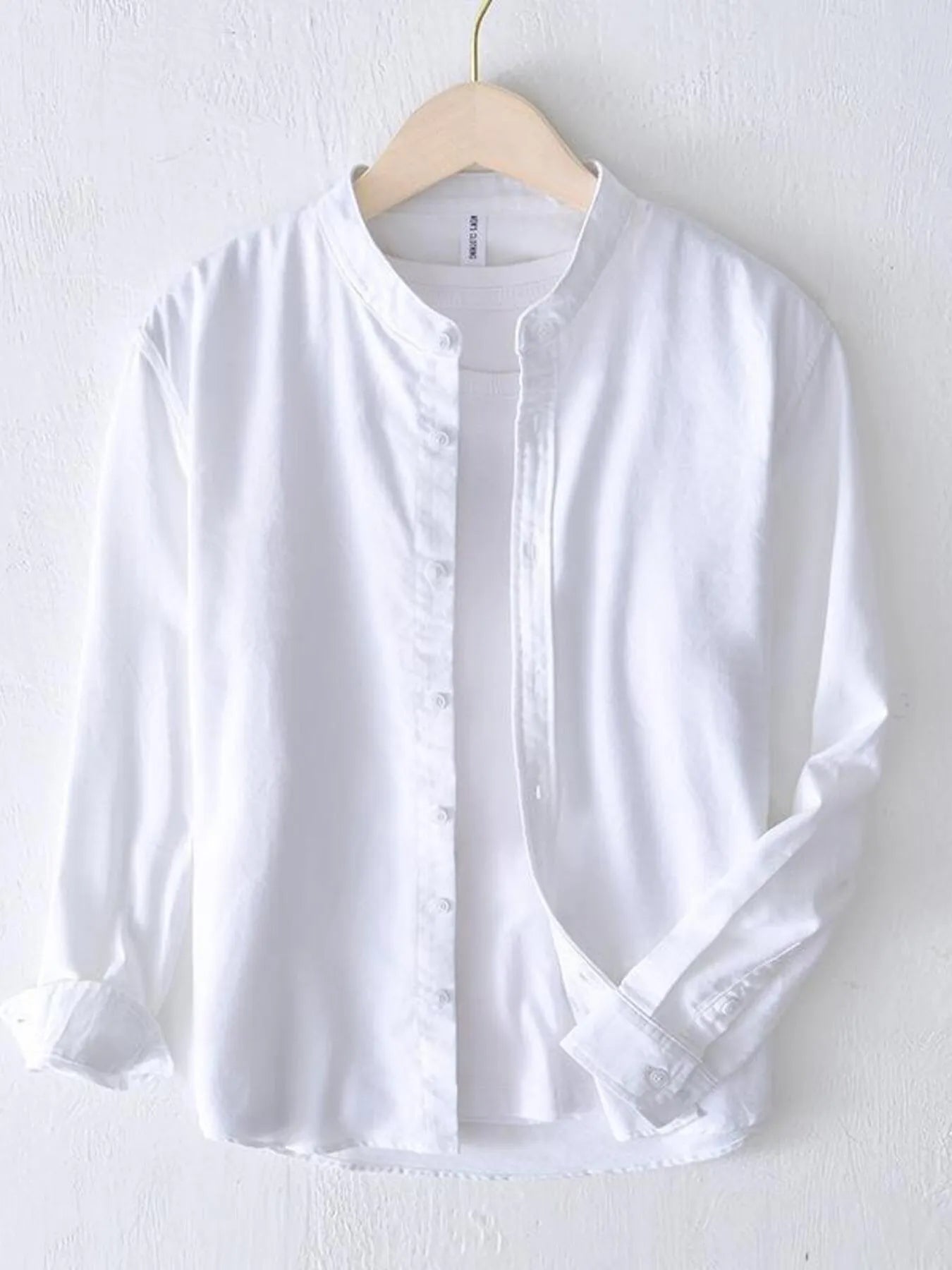 Men's Plus Size Button Up Long Sleeve Shirt
