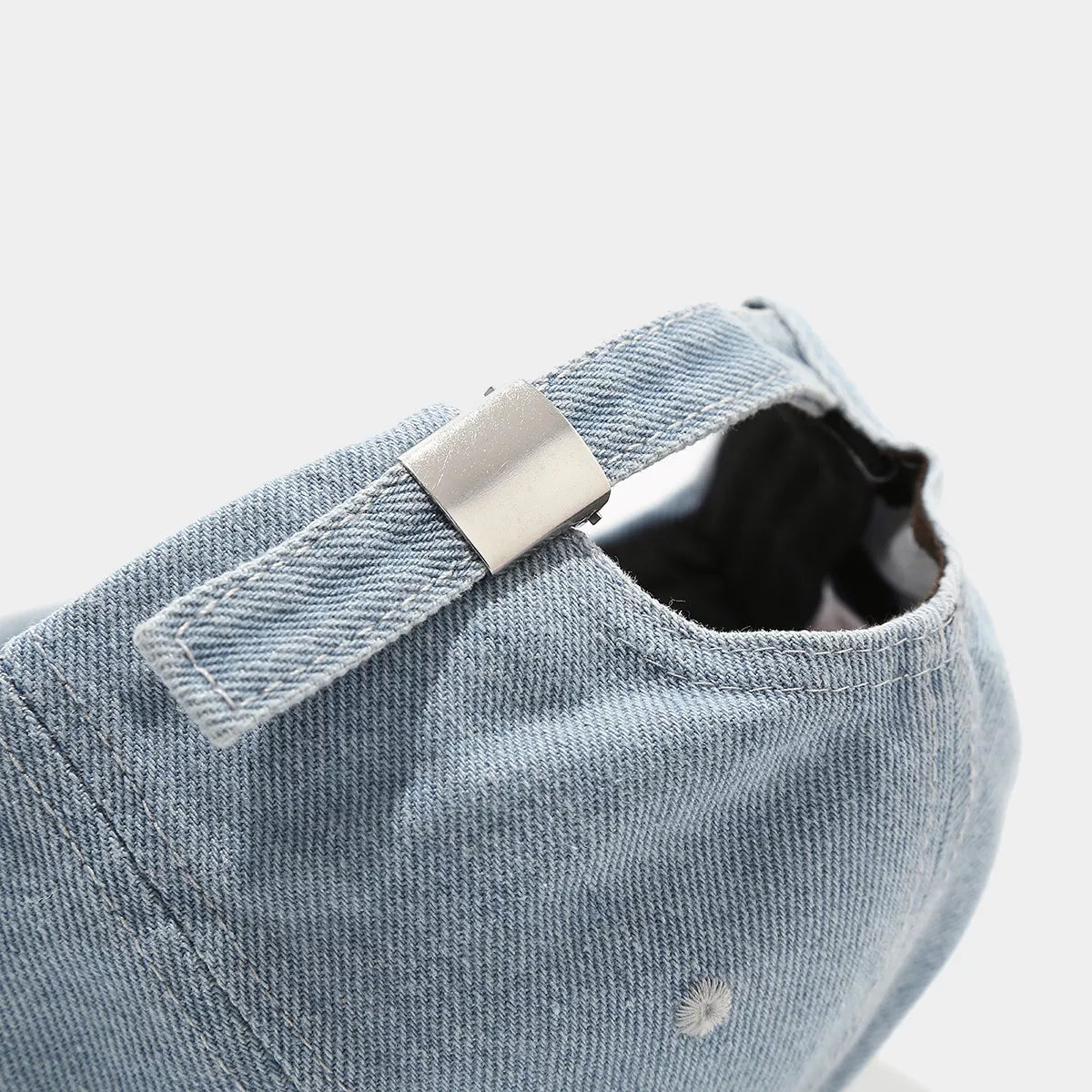 Distressed Denim Baseball Cap