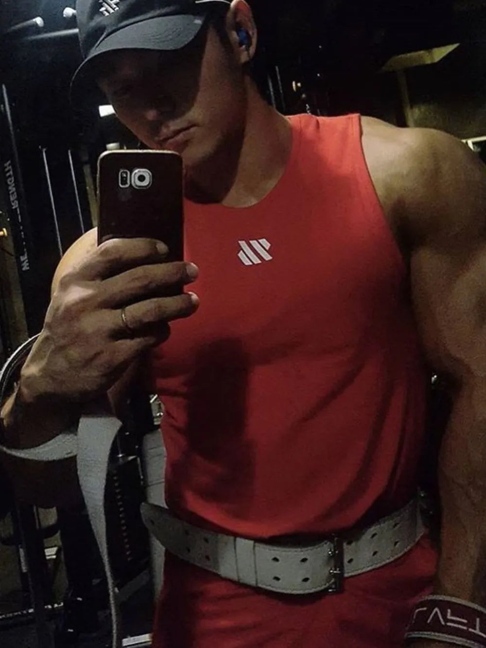 Men's Plus Size Round Neck Breathable Tank