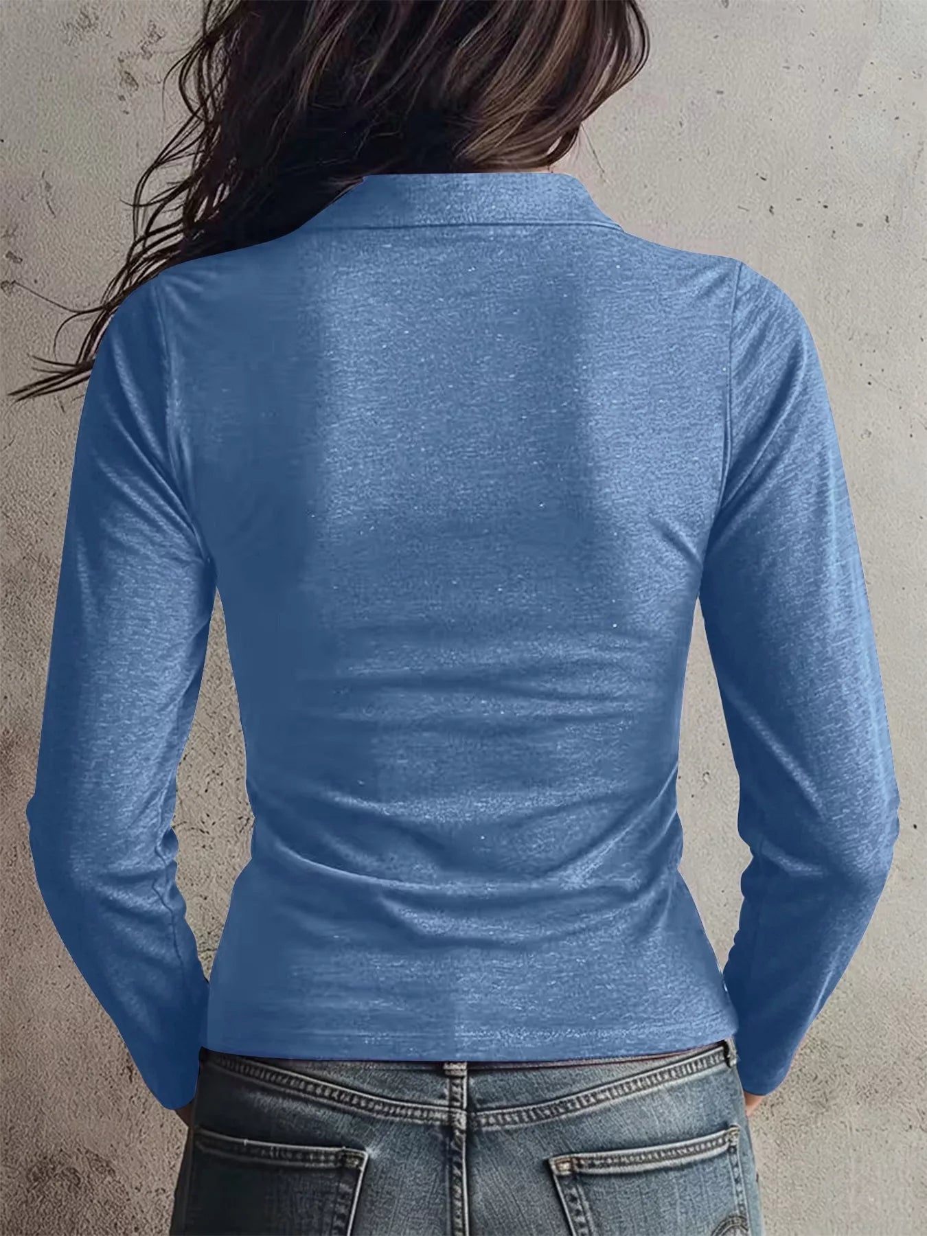 Slim Fit Long Sleeve Quarter-Zip T-Shirt