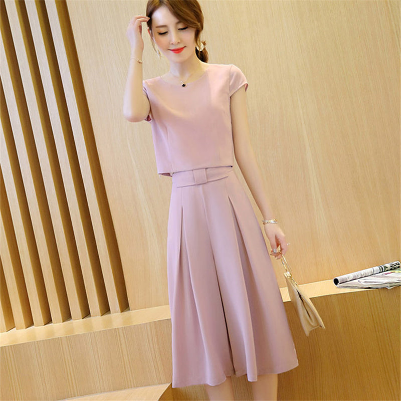 Two-Piece Short Skirt Fashion Trendy Culottes