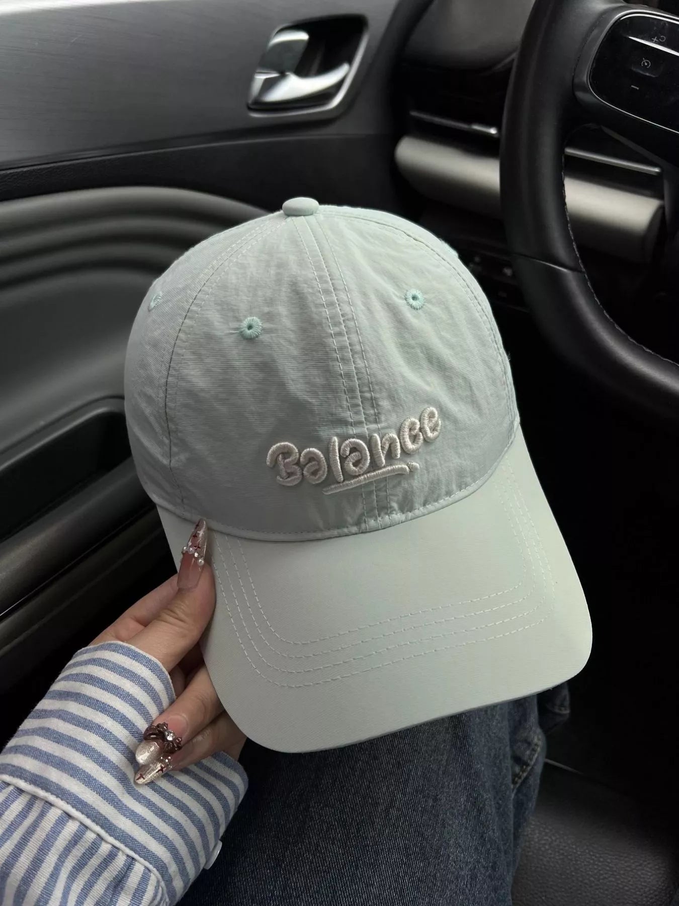 Embroidered Letter Baseball Cap