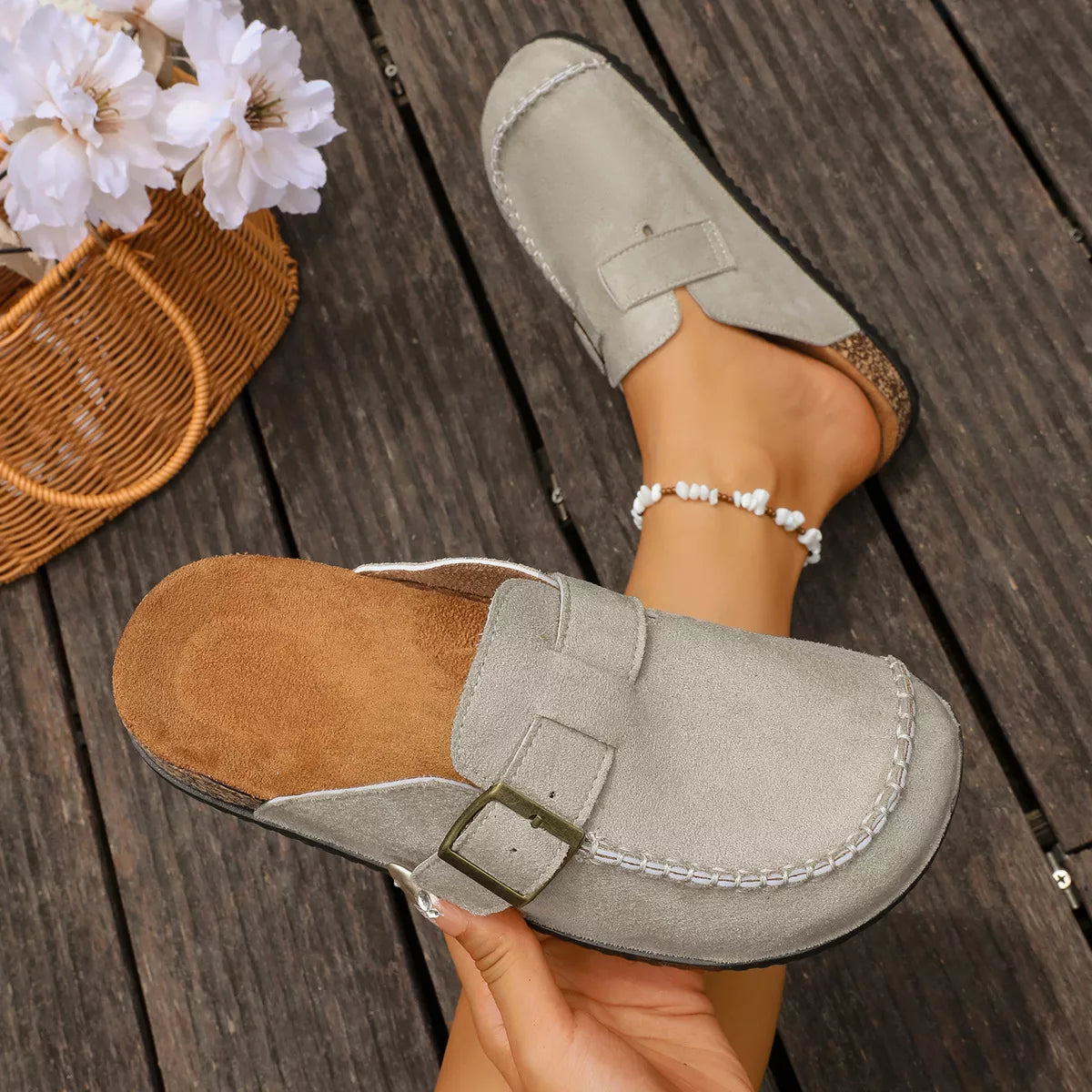Round Toe Flats Sandals
