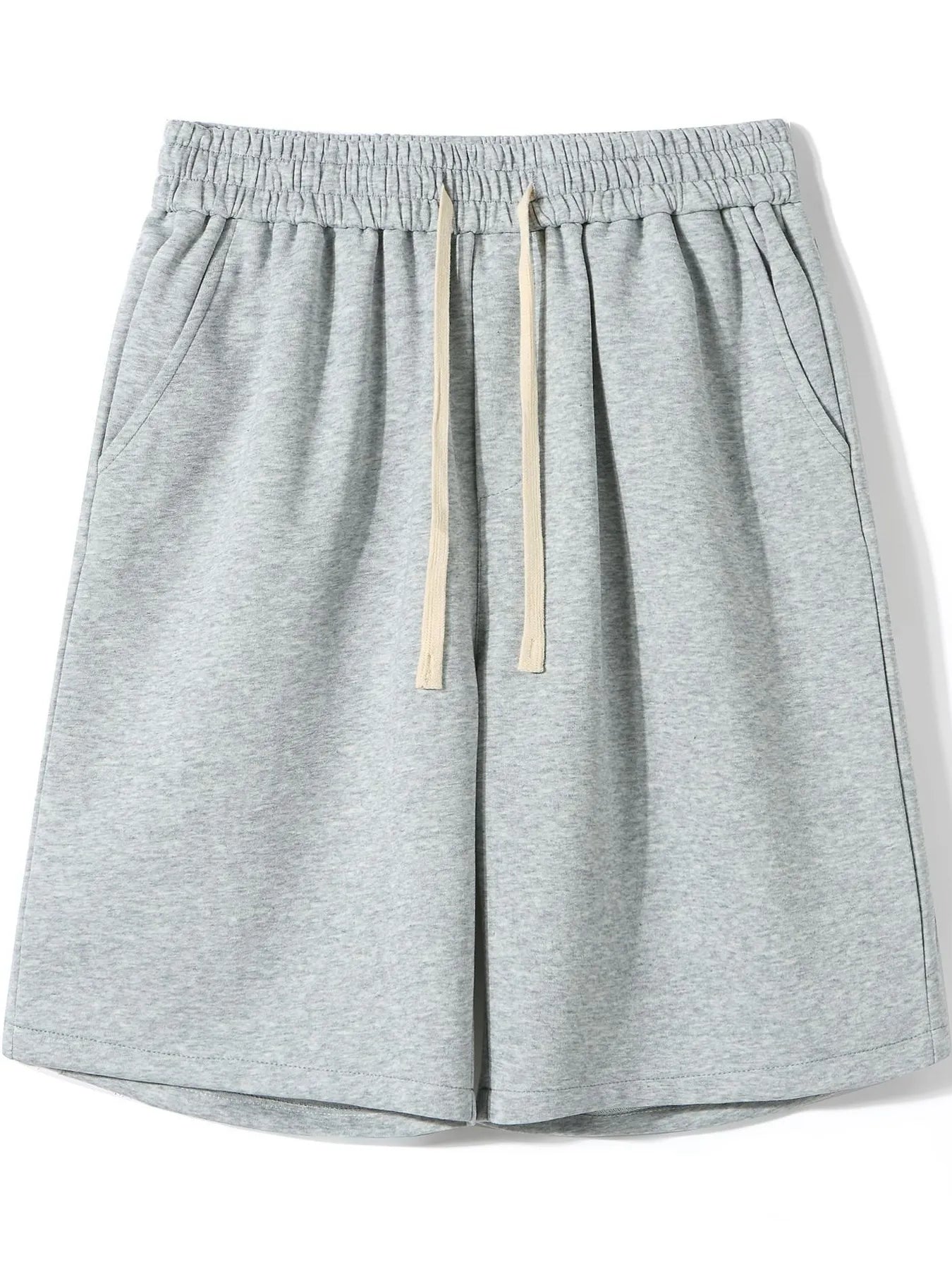 Men's Plus Size Casual Drawstring Knit Shorts