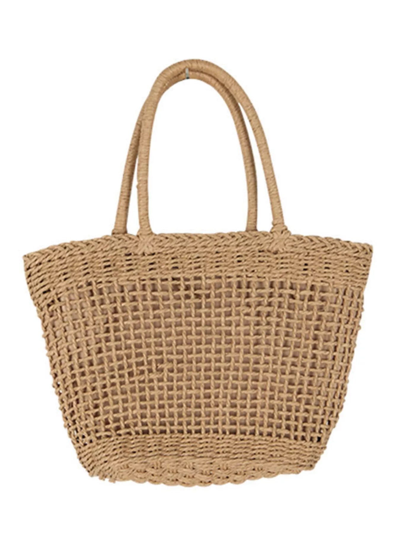 Woven Straw Handbag