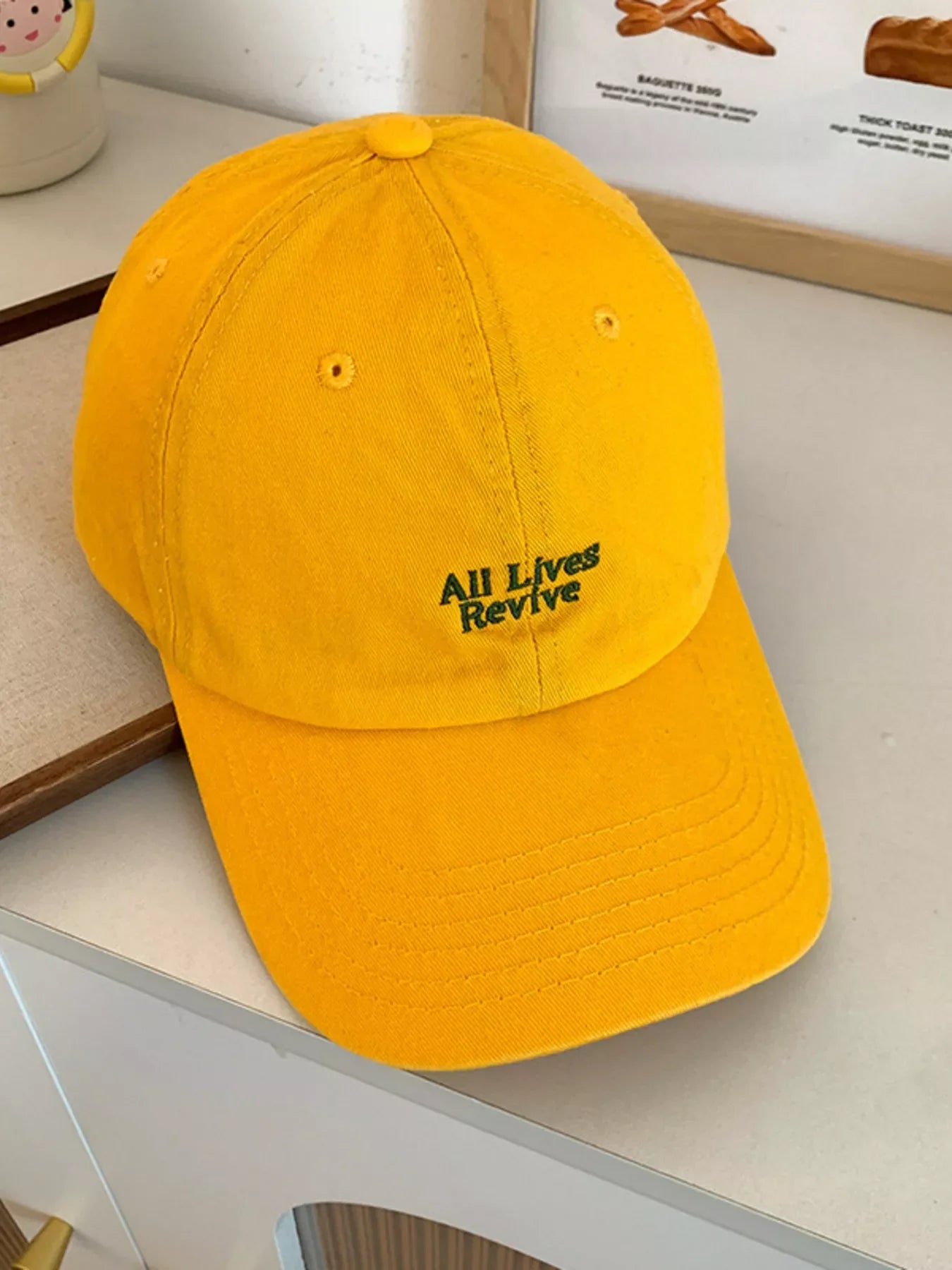 Letter Embroidered Baseball Cap