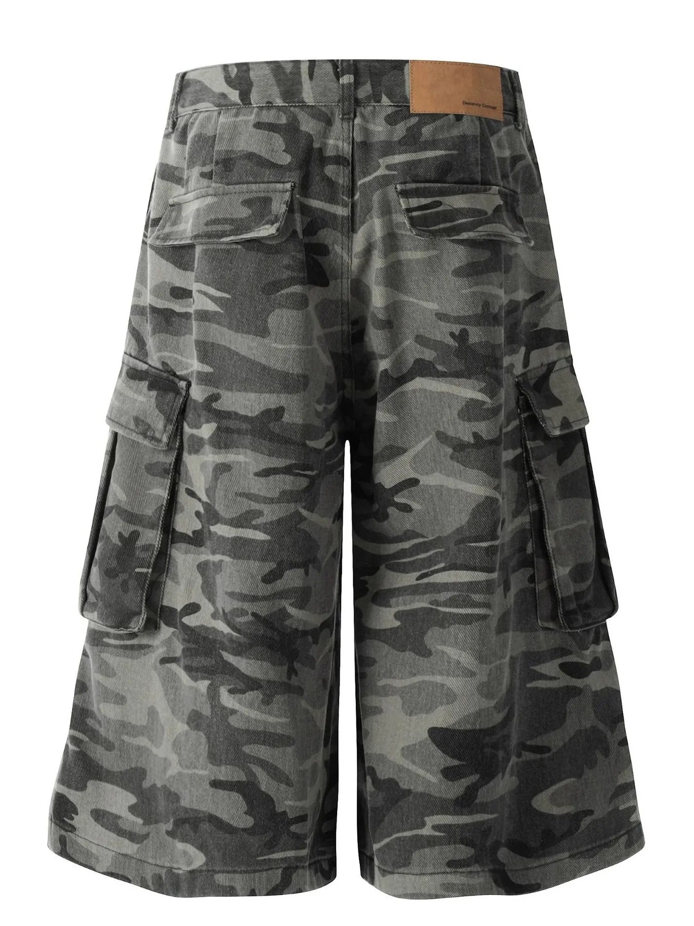 Men's Camo Cargo Shorts with Multiple Pockets