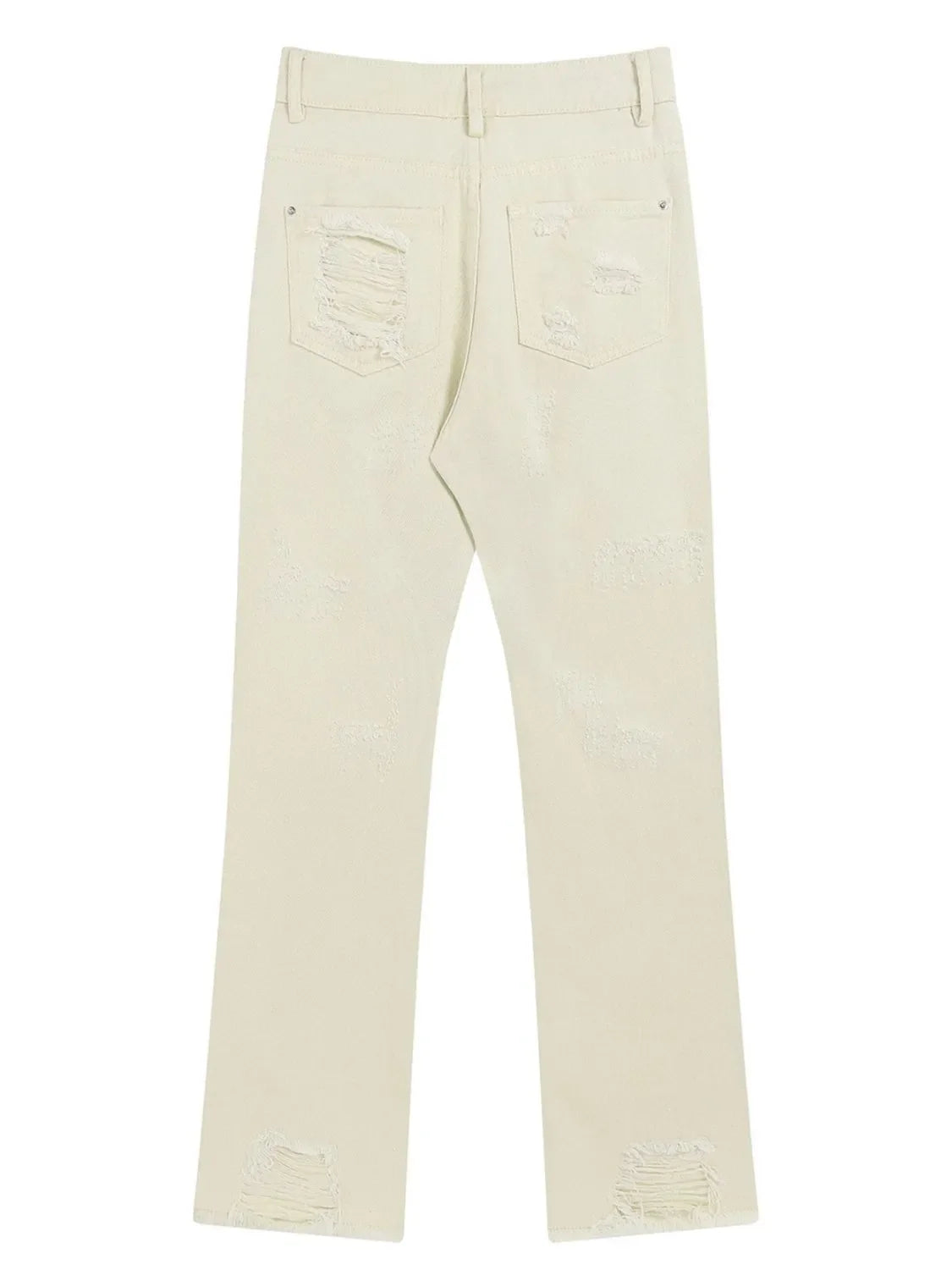 Men's Distressed Straight Leg Jeans