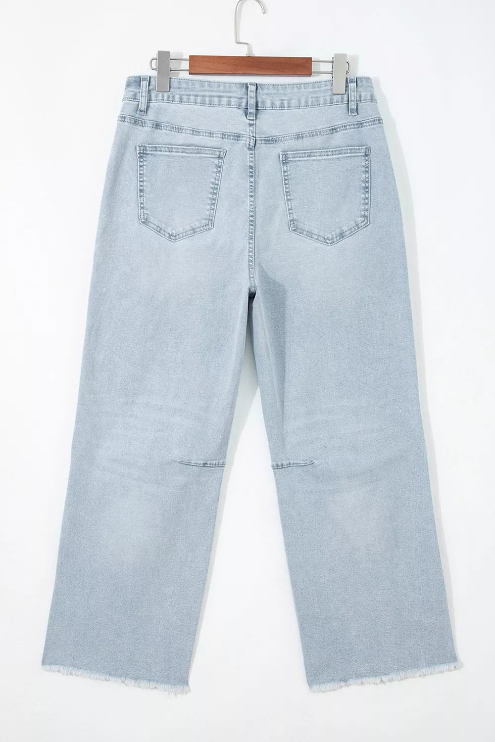 Sequin Turkey Patch Pocket Raw Hem Ankle Length Jeans