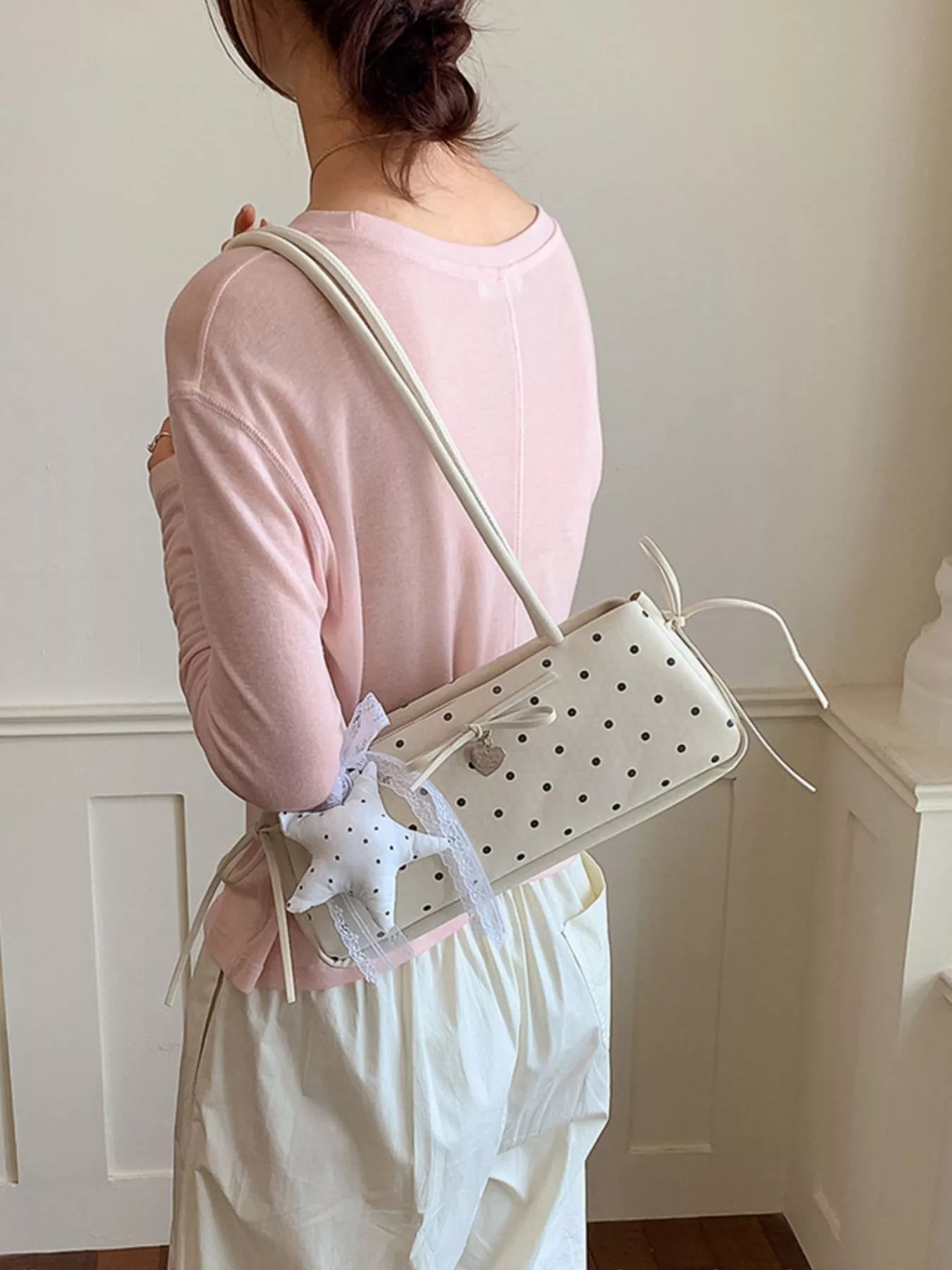Polka Dot Shoulder Bag