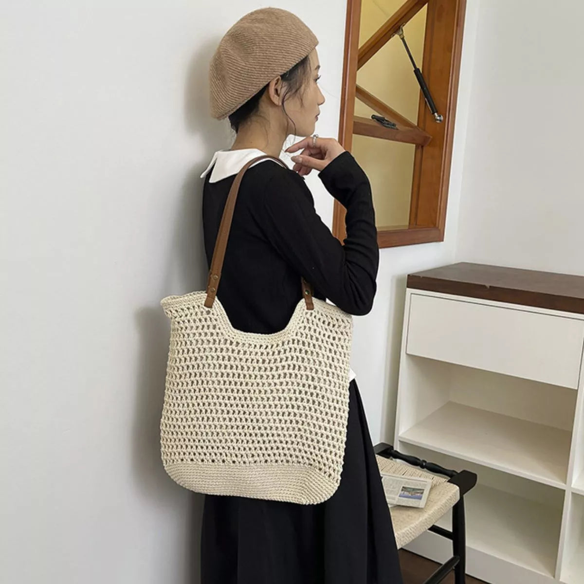 Crochet Knit Shoulder Bag