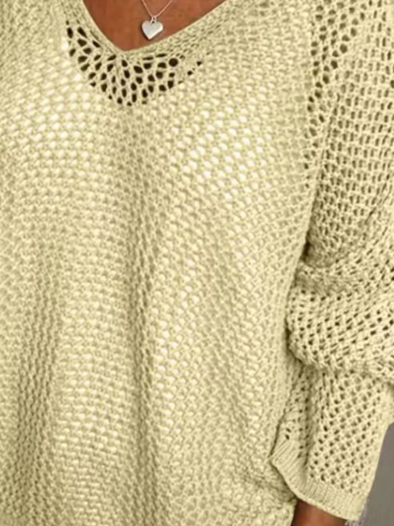 Loose Knit Hooded Cover Up