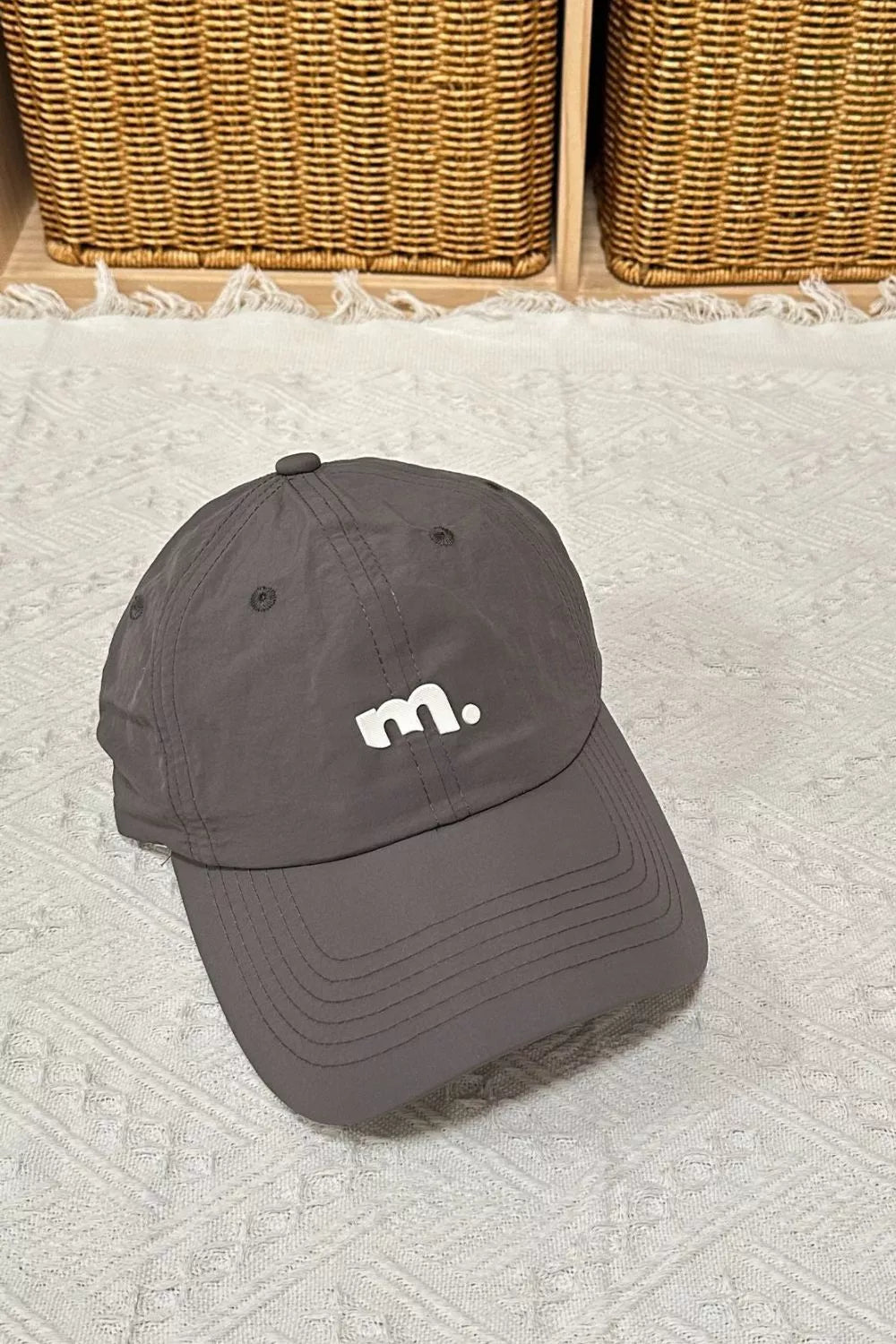 Casual Cotton Baseball Cap with Embroidered Detail