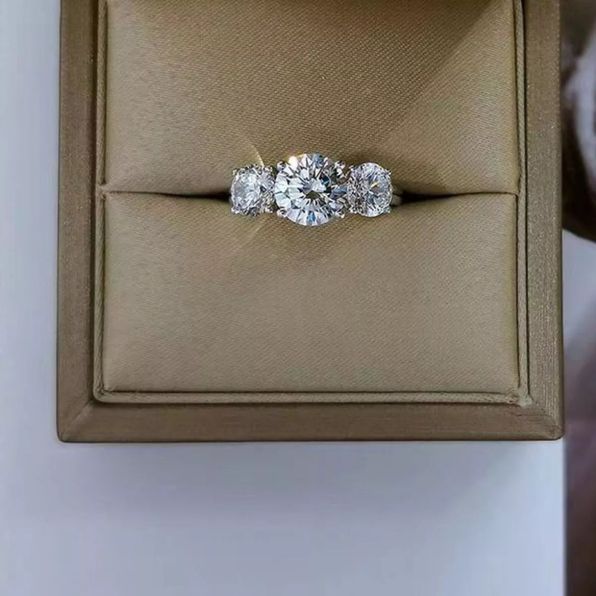 4 Carat Moissanite 925 Sterling Silver Ring