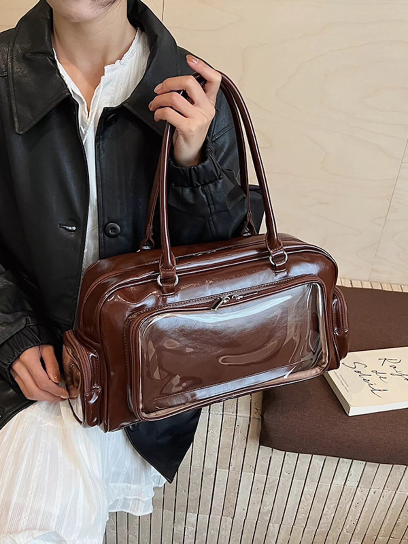 Vintage Style PU Leather Handbag
