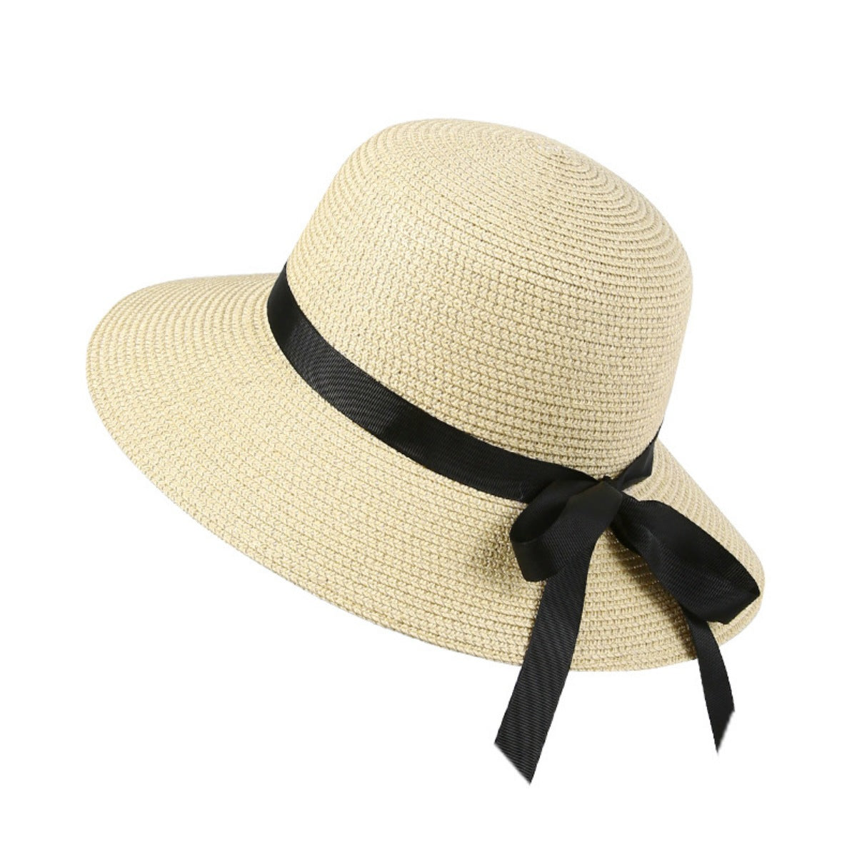 Straw Sun Hat with Bow