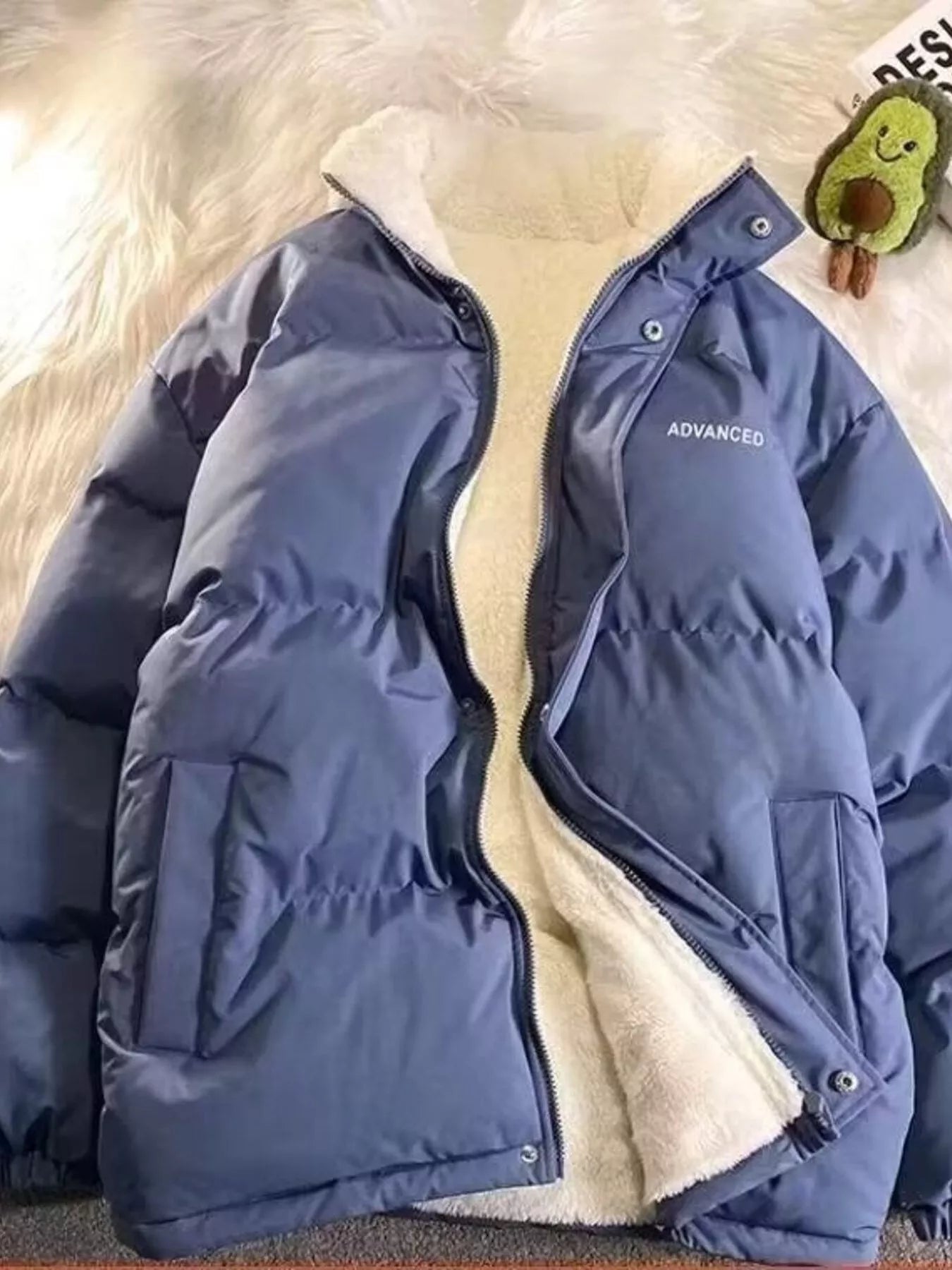 Men's Plus Size Zip Up Padded Winter Coat