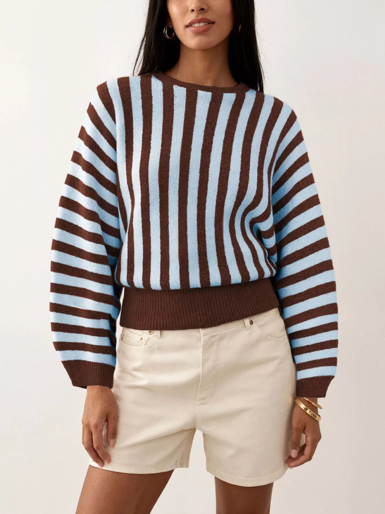 Striped Crew Neck Sweater