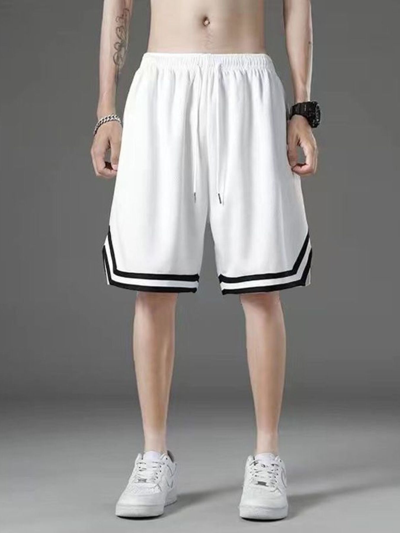 Men's Plus Size Drawstring Shorts