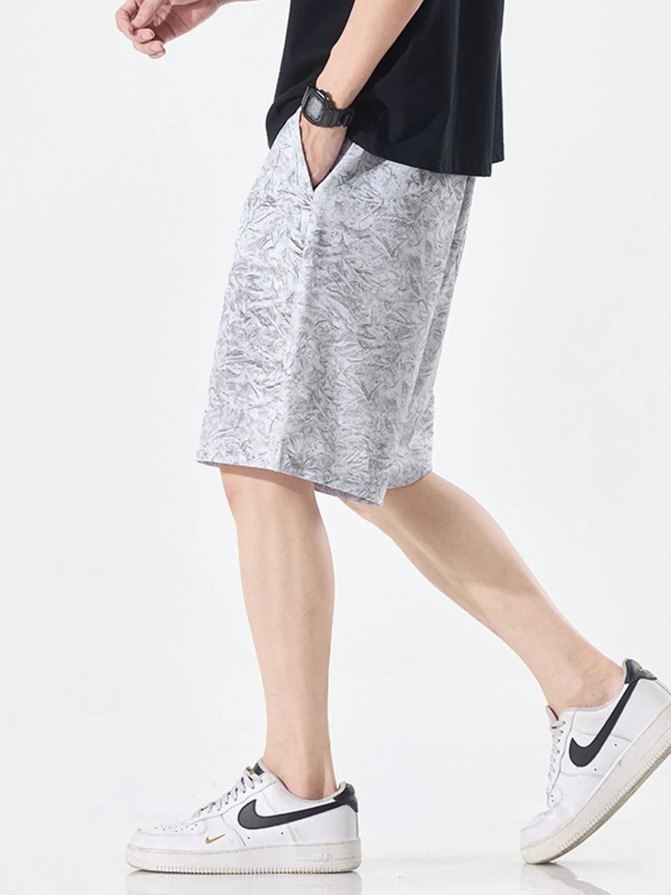 Men's Plus Size Drawstring Loose Fit Shorts