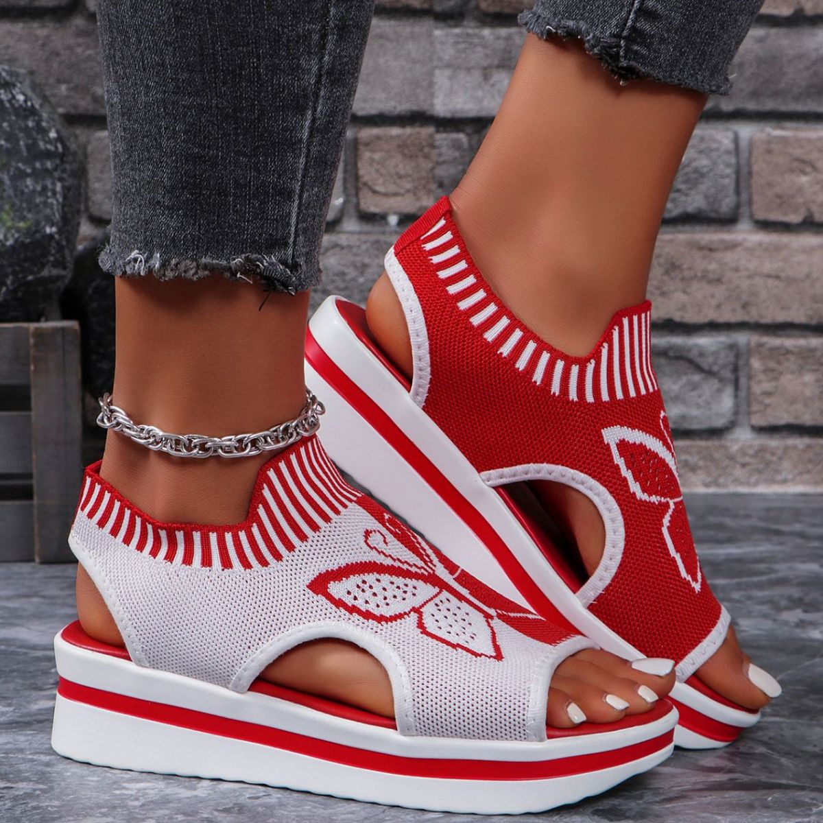 Open Toe Wedge Sandals