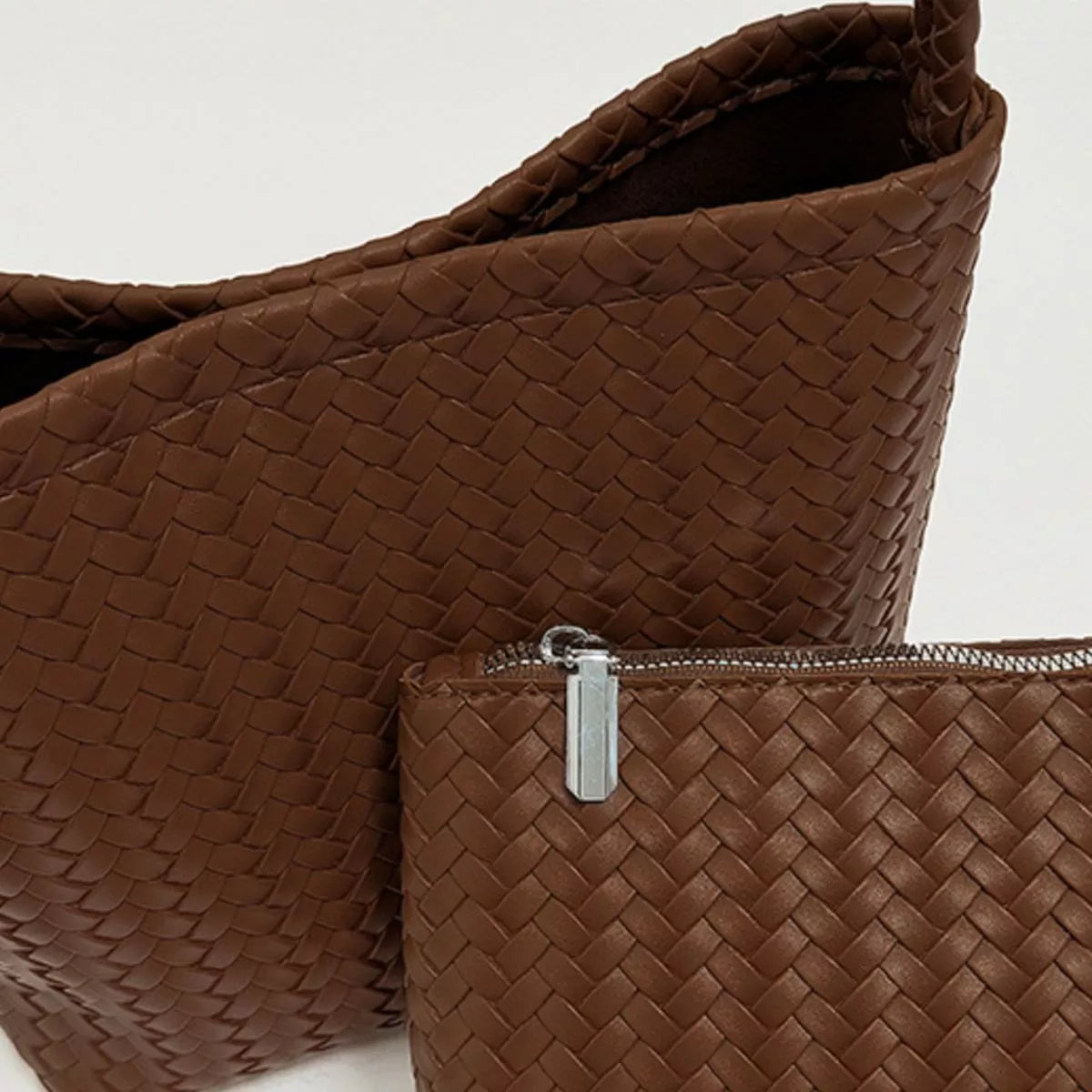 Woven Leather Shoulder Bag
