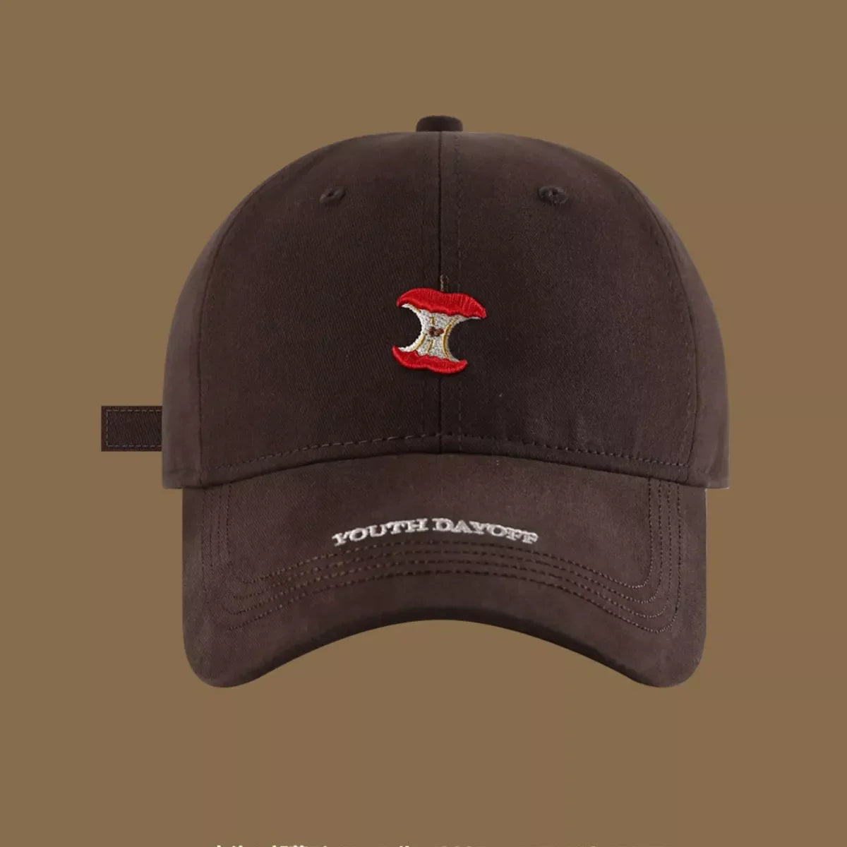 Embroidered Apple Core Baseball Cap