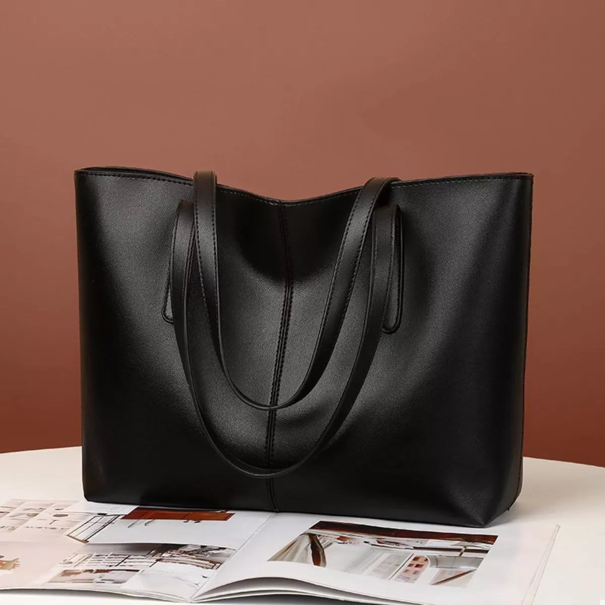 PU Leather Tote Bag