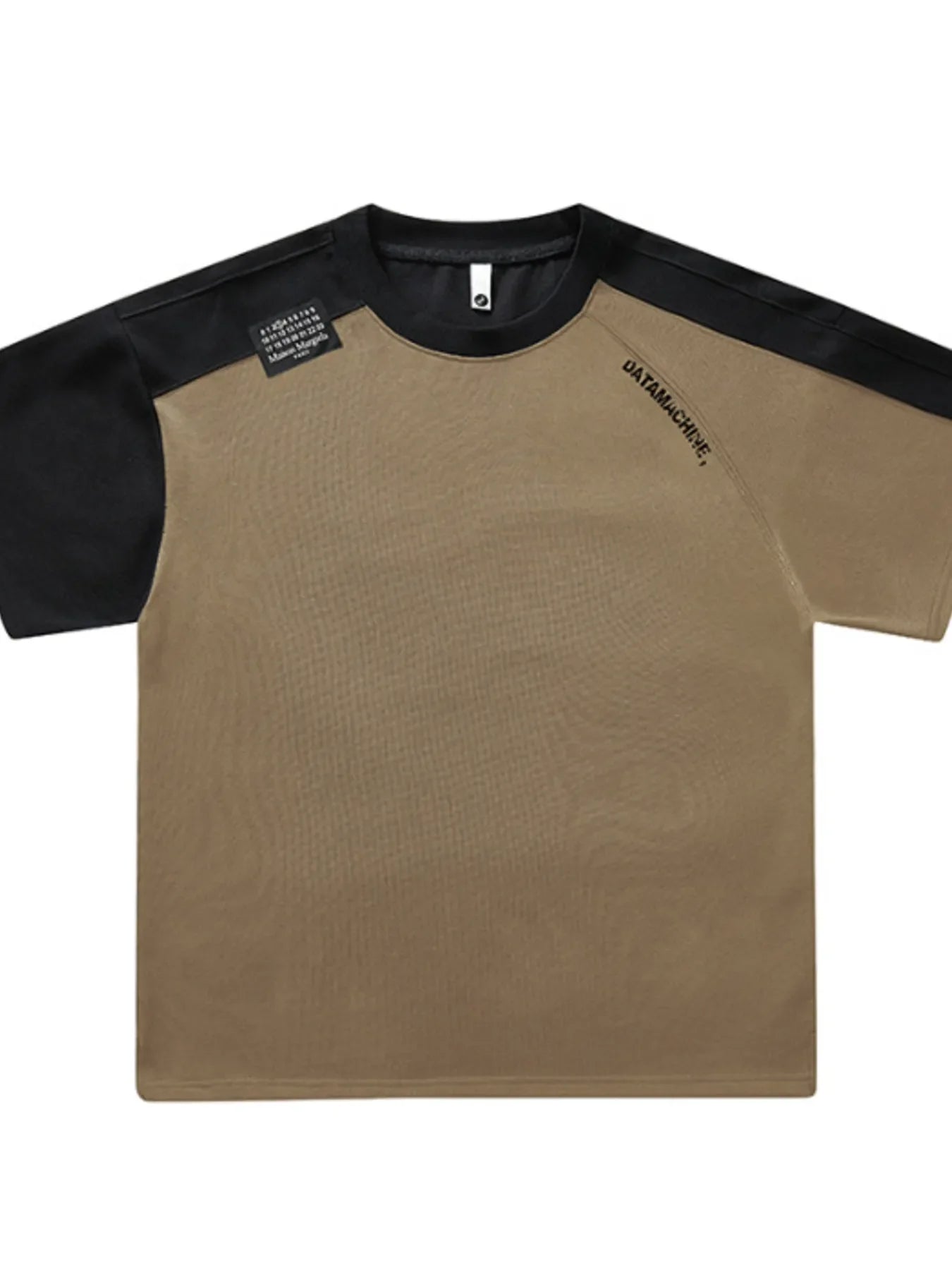 Men's Full Size Color Block Round Neck T-Shirt Plus Size