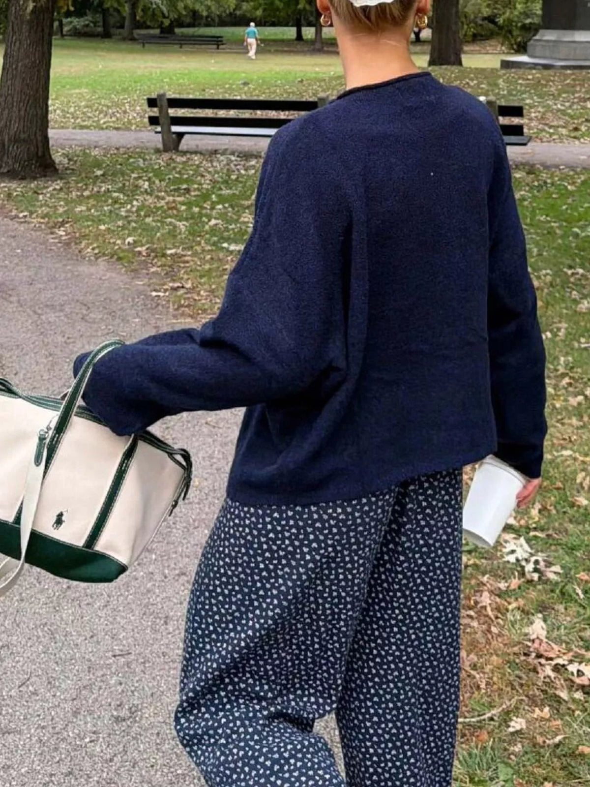 Button-Down Dropped Shoulder Cardigan