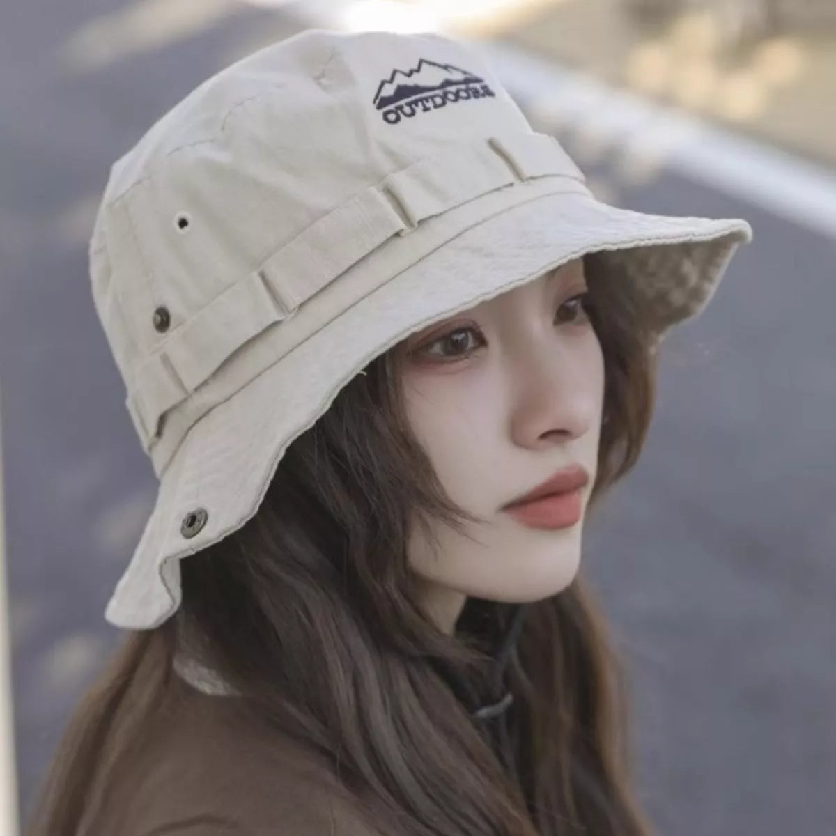 Outdoor Wide Brim Bucket Hat