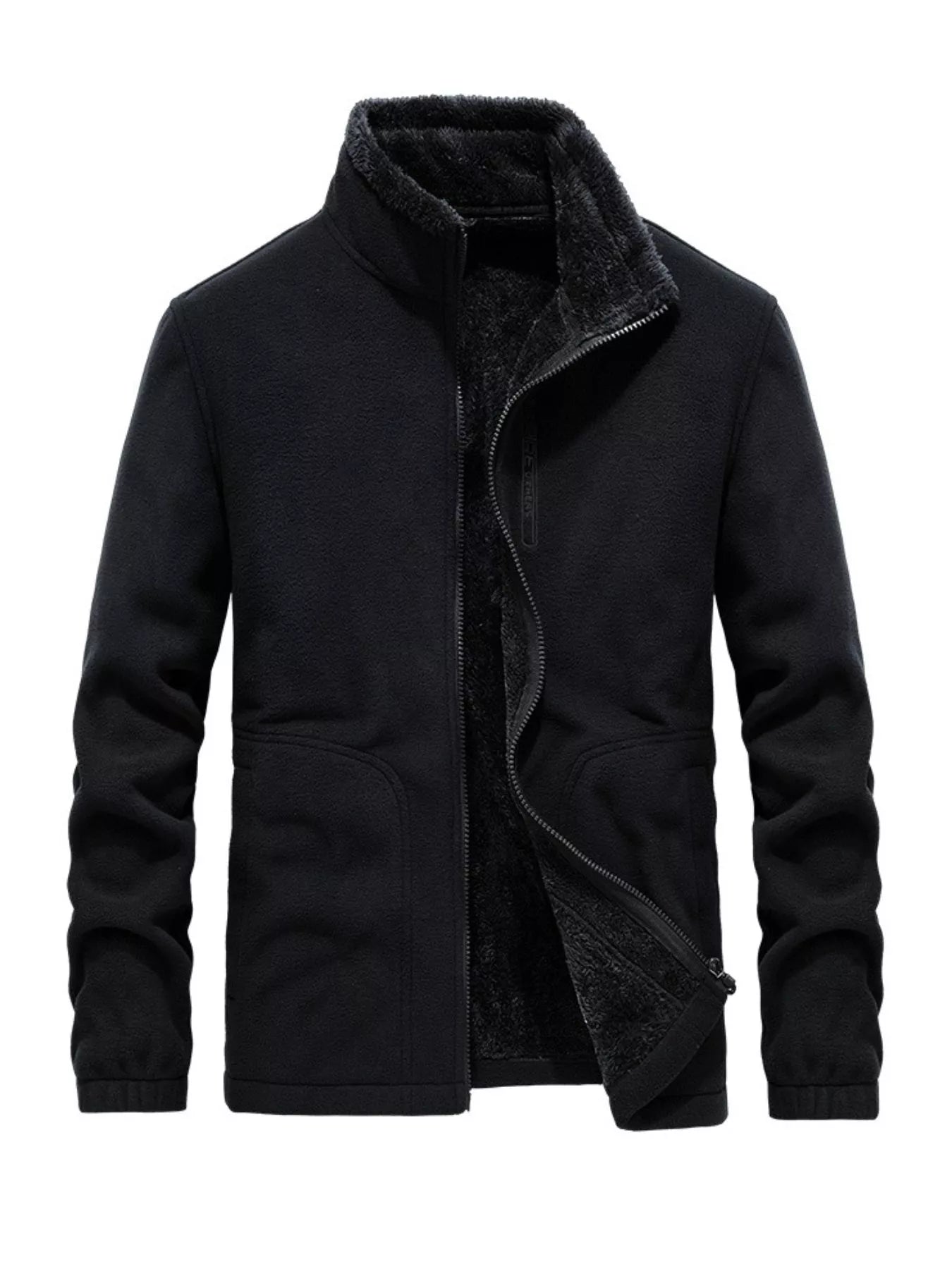 Men's Plus Size Fleece Lined Full Zip Outerwear