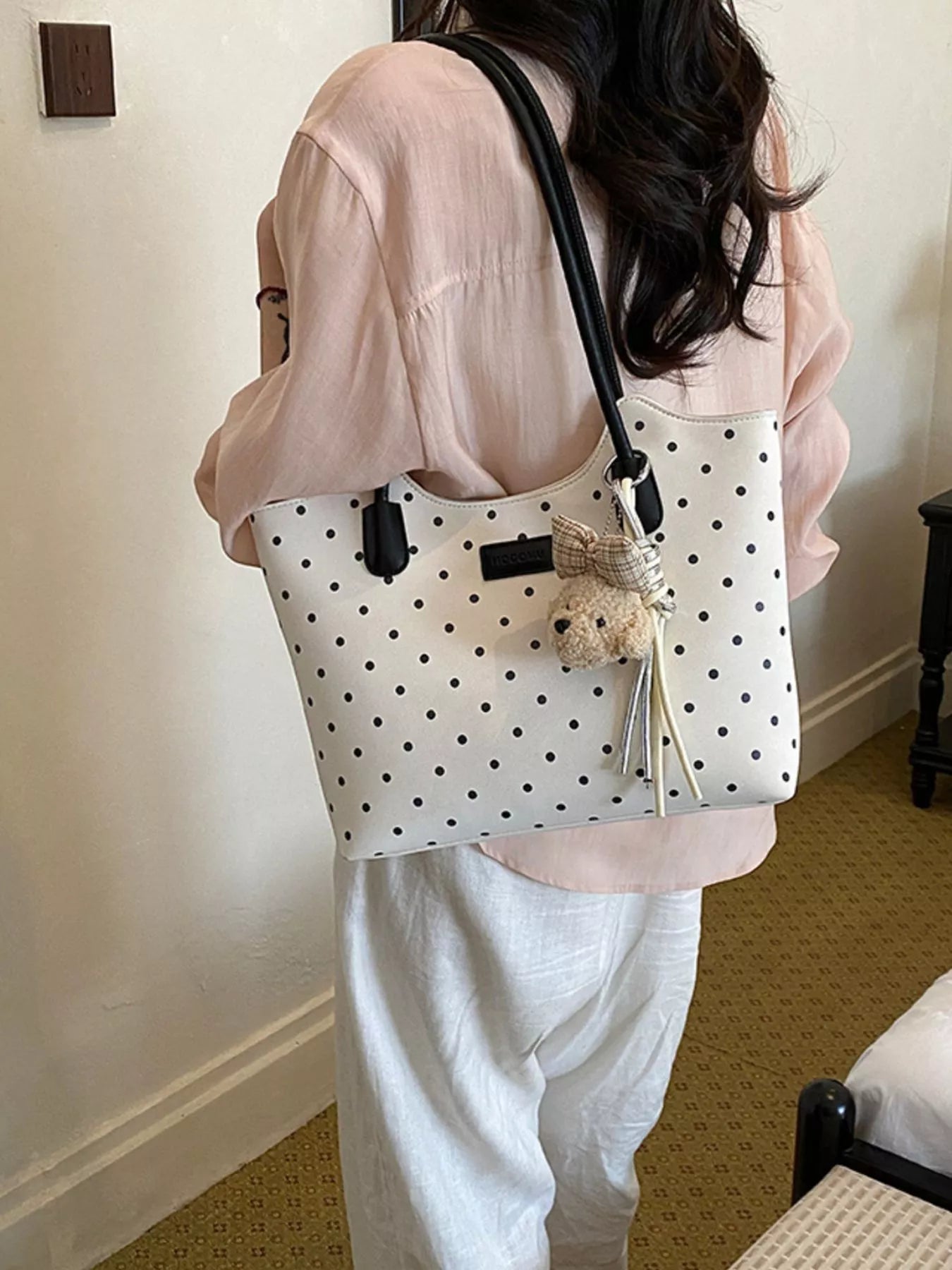 Polka Dot Shoulder Bag