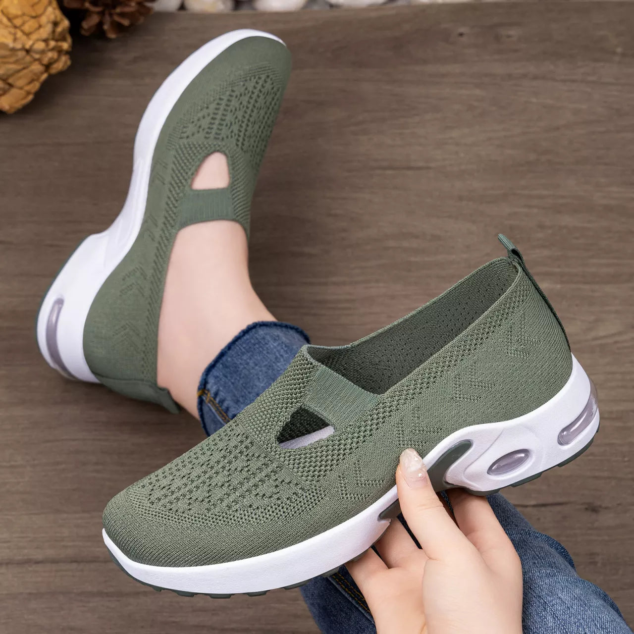 Round Toe Slip-Ons