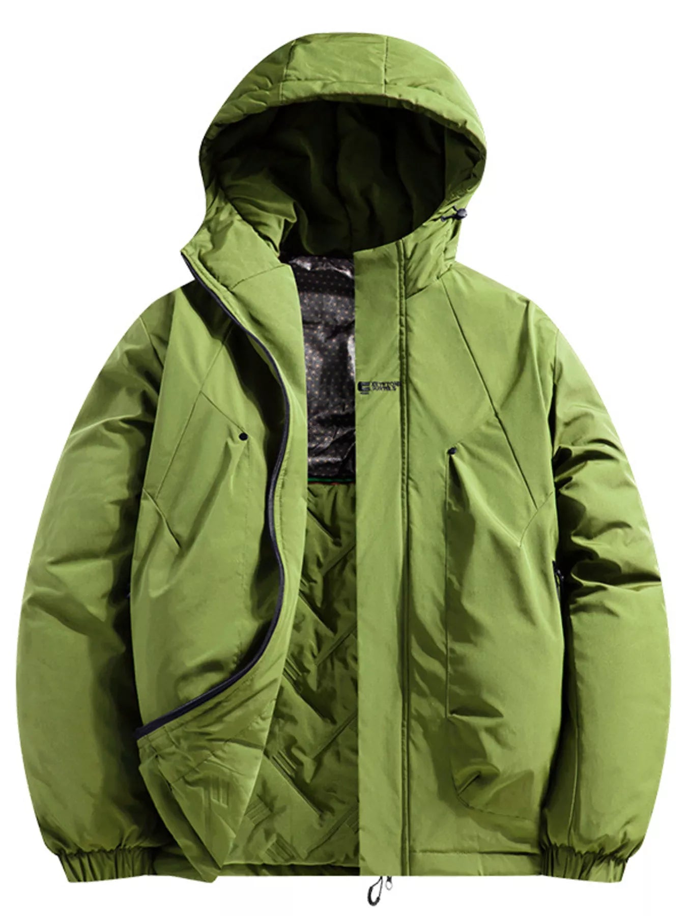 Men's Full Size Hooded Padded Winter Coat Plus Size