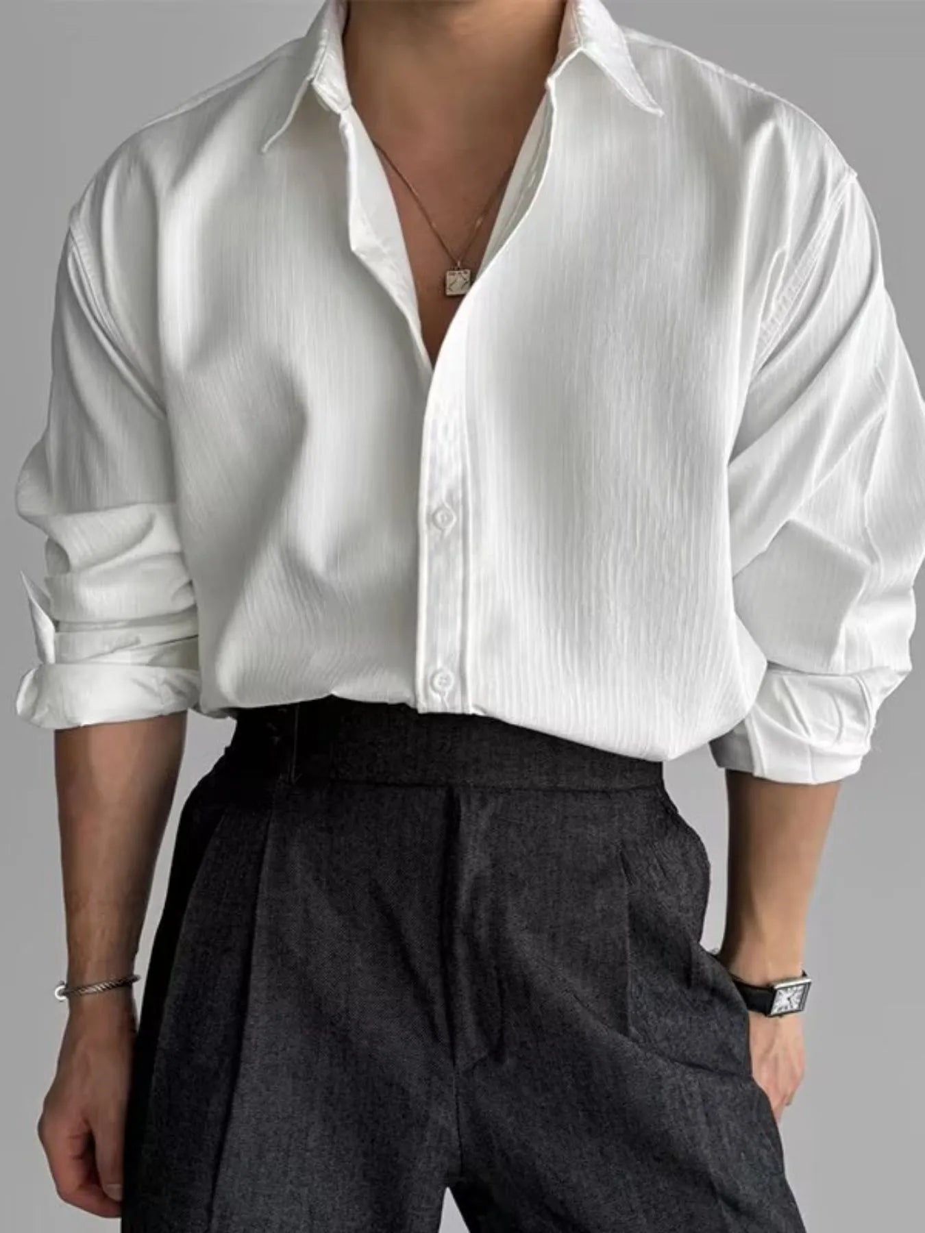 Men's Button Up Long Sleeve Shirt