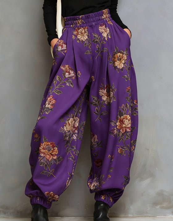 Ethnic Style Loose Lantern Pants