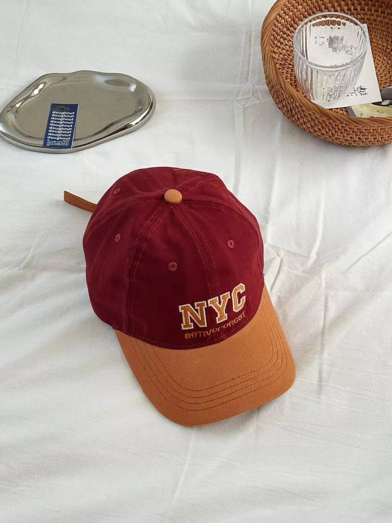 Letter Embroidered Baseball Cap