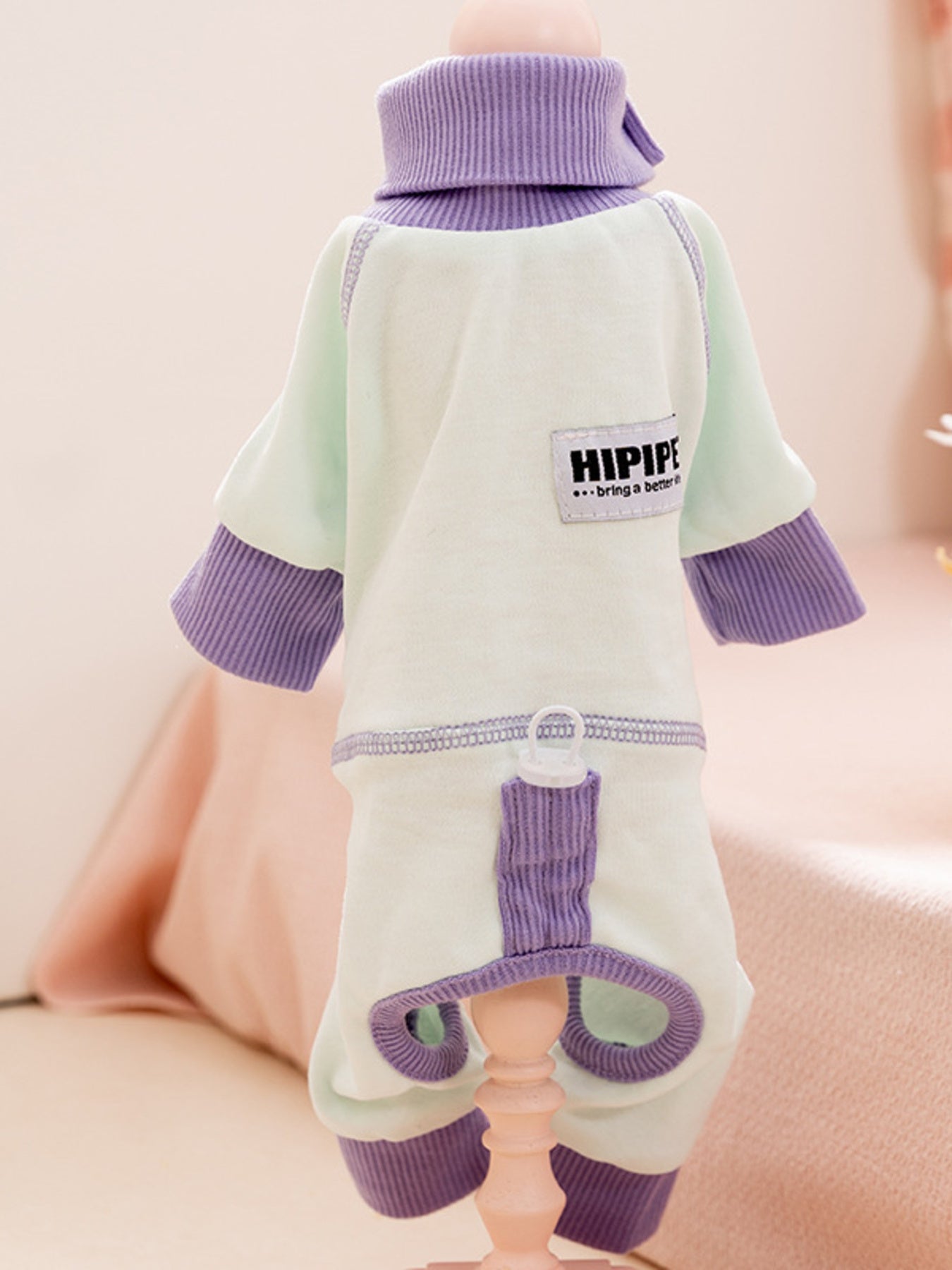 Contrast Soft Pet Pajamas