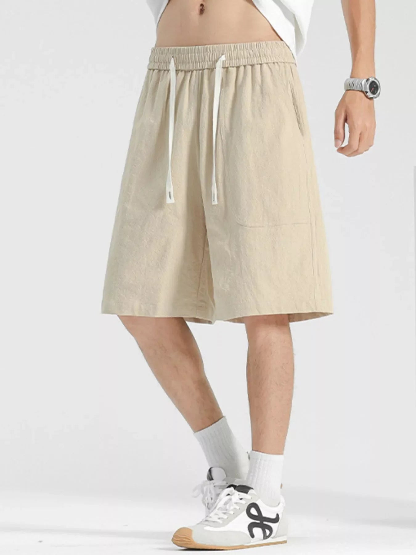 Men's Plus Size Loose Fit Drawstring Shorts