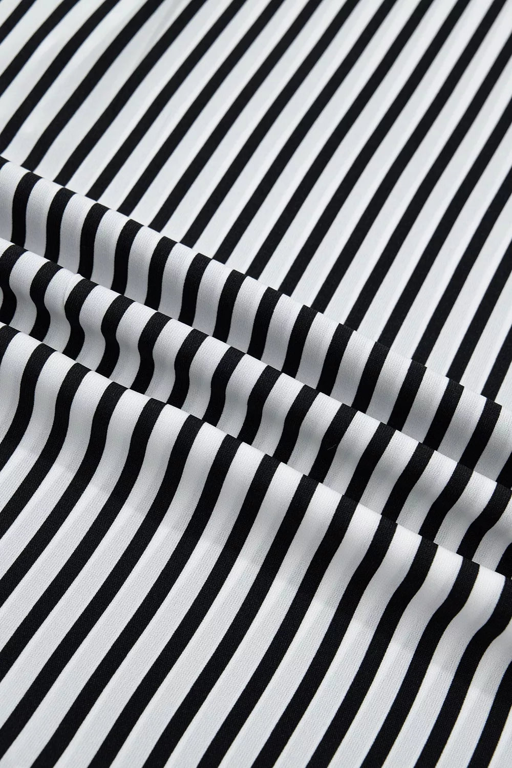 Striped Half Sleeve Button-Up Shirt