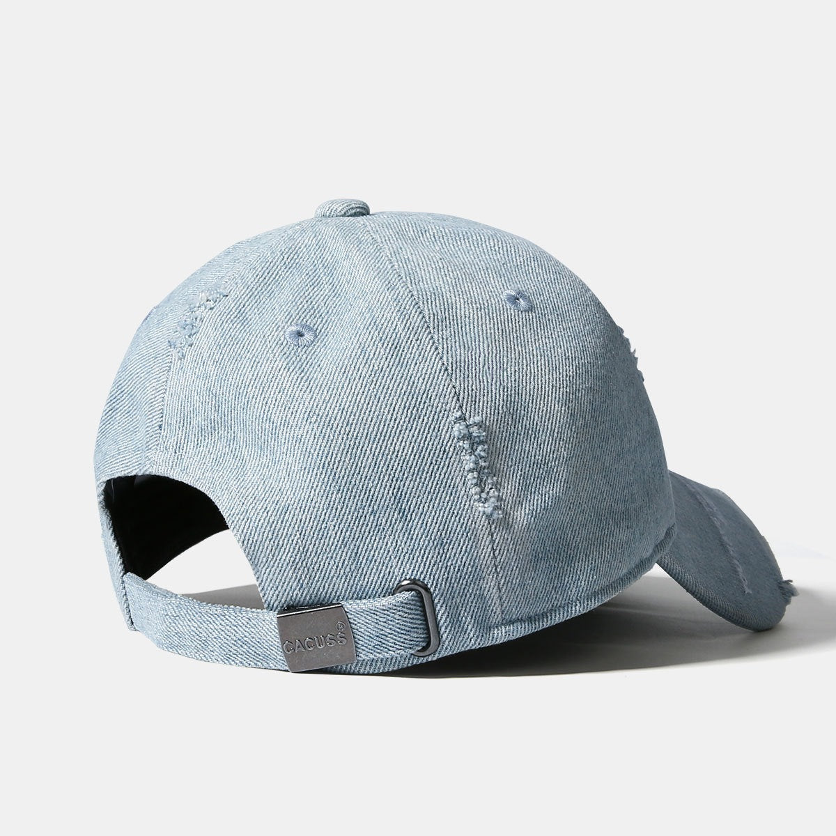 Distressed Denim Baseball Cap