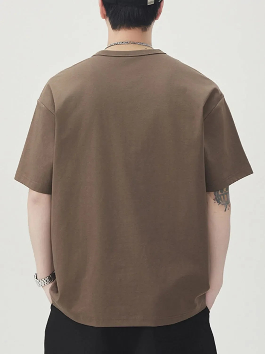 Men's Plus Size Round Neck Short Sleeve T-Shirt